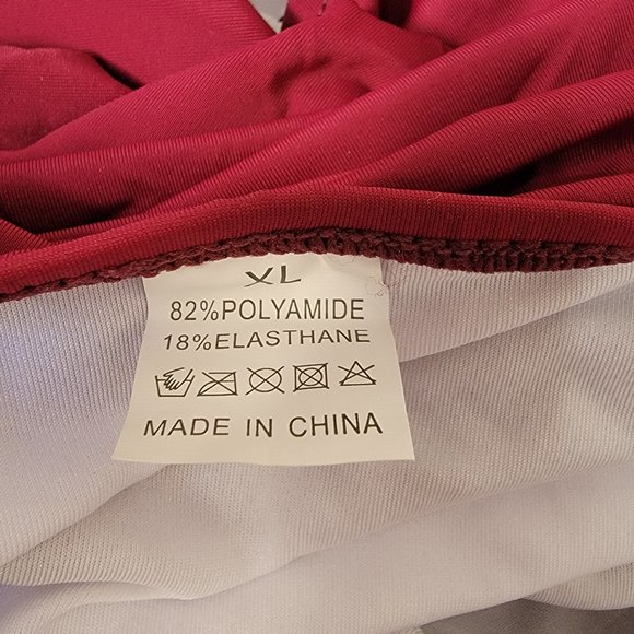 RXRXCOCO Women V Neck One Piece Swimsuits Tummy Control Ruched size X-Large NEW - Picture 8 of 10